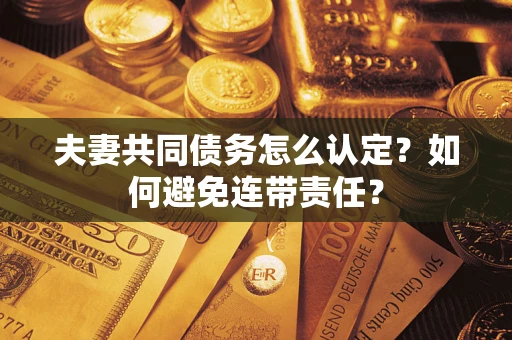 北京夫妻共同债务怎么认定？如何避免连带责任？