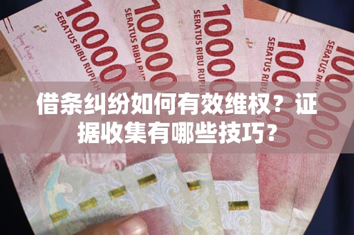 北京借条纠纷如何有效维权？证据收集有哪些技巧？