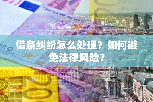 北京借条纠纷怎么处理？如何避免法律风险？